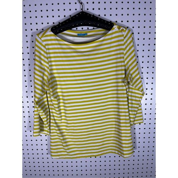 J.McLaughlin striped blouse size L - Picture 1 of 5